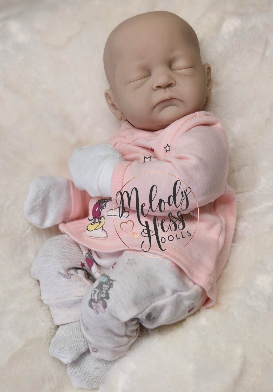 Maelee Blank Silicone Cuddle Head Poured on Demand Melody Hess Dolls
